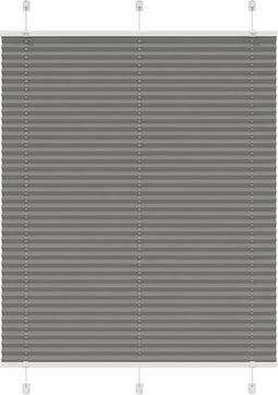 vidaXL - Plissé - rolgordijn - 110x100 - cm - stofbreedte - 109,4 - cm - antraciet