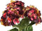 PTMD Hydrangea Flower Hortensia Kunststruik - 43x40x58 cm - Wijnrood