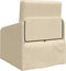 vidaXL - Ligbed - 2-in-1 - Crème - 65x80x83 - cm - Stof