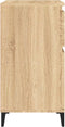vidaXL - Dressoir - 60x35x70 - cm - bewerkt - hout - sonoma - eikenkleurig
