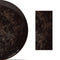 GLAMOMAX'S Choice - Serviesset Black Hazy - inclusief Koperkleurig Bestekset - 4 Persoons - Porselein - Zwarte Borden - Dinerborden - Bordenset