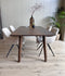 Old Inn - Eetkamertafel Mango walnoot met houten poot 200x100 cm