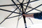 Vierkante parasol Madison Moraira 230 x 230 cm Taupe | Handig push up systeem en kantelbare vierkante parasol