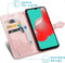 imoshion Hoesje Geschikt voor Samsung Galaxy A32 (4G) Hoesje Met Pasjeshouder - imoshion Mandala Bookcase - Rosé Goud