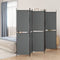 vidaXL - Kamerscherm - met - 5 - panelen - 300x200 - cm - stof - antracietkleurig