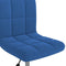 vidaXL - Eetkamerstoel - draaibaar - fluweel - blauw