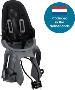 Qibbel Air - Fietsstoeltje Achter - 5-puntsgordel - Sparkling Silver