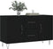 vidaXL - Dressoir - 100x36x60 - cm - bewerkt - hout - zwart