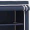 vidaXL - Opbergrek - voor - boven - wasmachine - 2-laags - 71x29,5x170,5 - cm - blauw