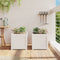 vidaXL - Plantenbakken - 2 - st - cm - massief - grenenhout - wit