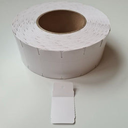 Klika - Hangetiket op rol 58x30 mm perf.wit 2000 - 7 stuks