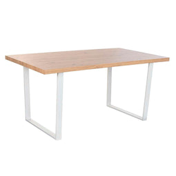 Eettafel Home ESPRIT Bruin Zwart Ijzer Hout MDF 160 x 90 x 75 cm