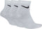 Nike Everyday Lightweight Ankle Sokken Sportsokken - Maat 46-50 - Unisex - wit/zwart