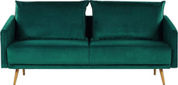 MAURA - Driezitsbank - Groen - Fluweel