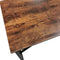 Bureau Stoer - laptoptafel - computertafel - zwart metaal vintage bruin