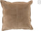 J-Line kussen Stiksel Vierkant - leer - beige