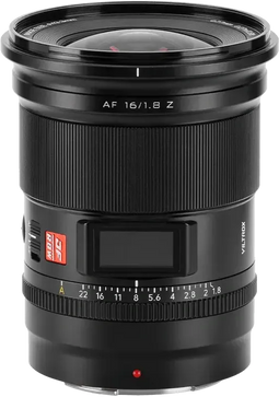 Viltrox AF 16mm f/1.8 - Prime Lens - Nikon Z - 105,6° kijkhoek