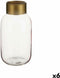 Vaas Roze Gouden Glas 11,5 x 24 x 11,5 cm (6 Stuks)