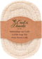 Croll & Denecke Zeephouder - Natuurlijk zeepkussentje - 100% Composteerbaar – Wasmachine veilig – 12 x 8 cm - Loofah