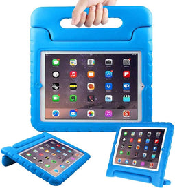 Tablet Hoes Kinderen Geschikt voor iPad 2 (2011) 9.7 inch /iPad 3 (2012) 9.7 inch / iPad 4 (2012) 9.7 inch - Kidsproof Backcover met handvat - Blauw
