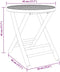 vidaXL - Tuintafel - inklapbaar - Ø - 45x45 - cm - bamboe