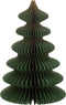 J-Line decoratie christmas tree waves - papier - donkergroen/koper - small