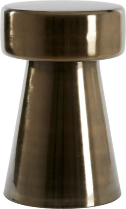 Light & Living Bijzettafel Dakwa - Zwart/Nikkel - Ø29cm - Modern