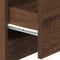 vidaXL - Nachtkastjes - 2 - st - met - 2 - lades - 40x36x50 - cm - bruin - eikenkleurig
