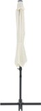 vidaXL - Parasol - met - draagbare - voet - zandkleurig