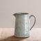 Dutch Rose Organic Waterkan 1.6 Liter - Stoneware Handgemaakt - Blauw