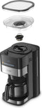 Krups Grind Aroma KM8328 - Koffiezetapparaat met koffiemolen - 10-15 kopjes - RVS details