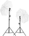 vidaXL - Fotostudioset - met - verlichtingsset - en - achtergrond