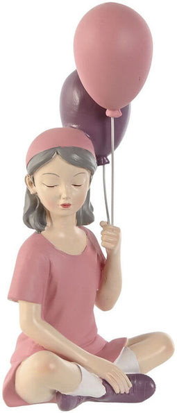 Decoratieve figuren Home ESPRIT Roze Mauve chica 10,5 x 7,5 x 21 cm