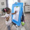 Step2 Masterpiece Easel Schoolbord - Tekenbord voor kinderen met kruk - Whiteboard Schrijfbord van kunststof inclusief opbergvakjes en clips