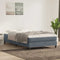 vidaXL - Boxspring - zonder - matras - fluweel - donkergrijs - 120x220 - cm