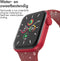 imoshion Siliconen⁺ bandje - Geschikt voor Apple Watch 1, 2, 3, 4, 5, 6, 7, 8, 9, 10 (42 mm), SE - 38/40/41 mm - Rood - S/M