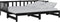 vidaXL - Slaapbank - uitschuifbaar - massief - grenenhout - zwart - 2x(90x200) - cm