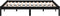 vidaXL - Bedframe - massief - grenenhout - zwart - 120x200 - cm