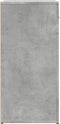 vidaXL - Dressoir - 79x38x80 - cm - bewerkt - hout - betongrijs