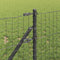 vidaXL - Hekpalen - 7 - stuks - Grijs - Ø32 - mm - 80 - cm - Gegalvaniseerd - Staal