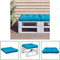 vidaXL - Palletkussen - 50x50x12 - cm - stof - blauw