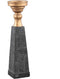 PTMD Laya Kandelaar - 11 x 11 x 45 cm - Poly - Goud/zwart