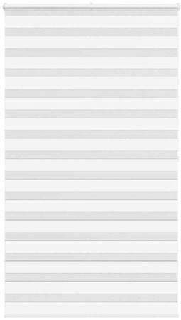 vidaXL - Zebra - rolgordijn - 125x200 - cm - stofbreedte - 120,9cm - polyester - wit