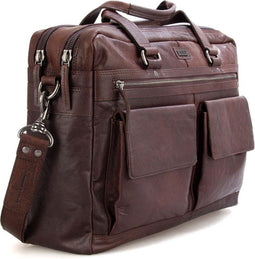 Leren Laptoptas - Utah - Donkerbruin
