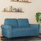 vidaXL - Tweezitsbank - 120 - cm - fluweel - blauw