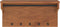 vidaXL - Wandkapstok - SANDNES - 87x30x42 - cm - massief - grenenhout