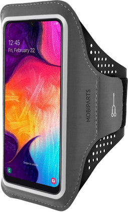 Mobiparts Comfort Fit - Sport Armband - Voor Samsung Galaxy A40 (2019) - Lichtgewicht Ademend - Zwart
