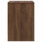 vidaXL - Nachtkastje - met - lade - 40x34x50 - cm - bruin - eikenkleur