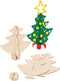Maak je eigen Houten Kerstboom, Set van 12