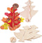 Maak je eigen Houten Kerstboom, Set van 12
